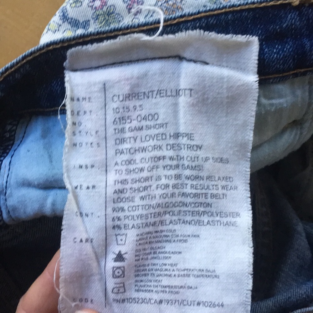 Current/Elliott Gam Short Patchwork Destroyed - image 7